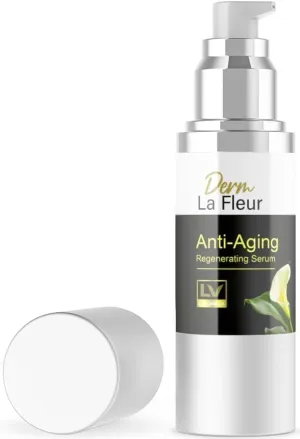 1 Pack - Derm La Fleur Anti- Aging Serum - Derm La Fleur Plus, Derm La Fleur Luxe 1 Bottle Serum For 1 Month, Derma Fleur Moisturizing Skin Conditioner.