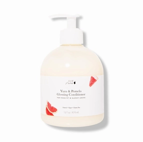 100% PURE Yuzu & Pomelo Glossing Conditioner Revitalizing & Hydrating Nutrient Boost of Kelp Flax Seed Oil & Vitamin E Helps Restore Hair Shine Body & Strength for Women & Men, Vegan - 16 Fl Oz