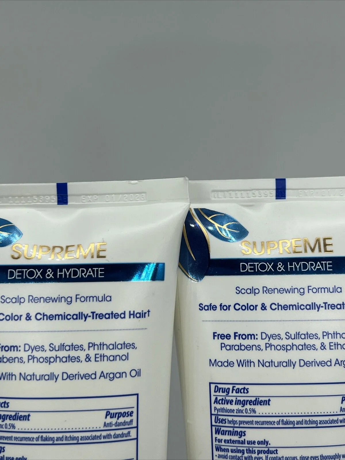 (2) Head and Shoulders Supreme Detox & Hydrate Hair & Scalp Conditioner 9.4 oz T
