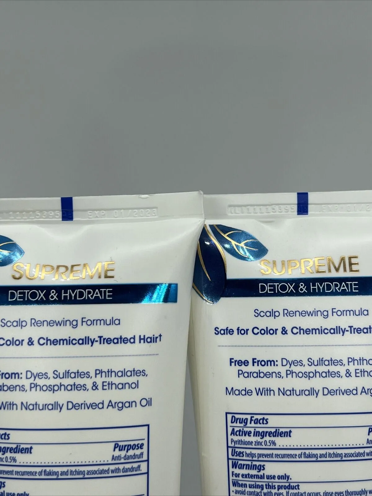 (2) Head and Shoulders Supreme Detox & Hydrate Hair & Scalp Conditioner 9.4 oz