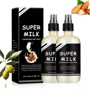 2PC Super Milk Conditioning Hair Primer, Super Milk Lush, Lush Supermilk Conditioning Hair Primer, Nourishing & Smooth, Suitable for All Types