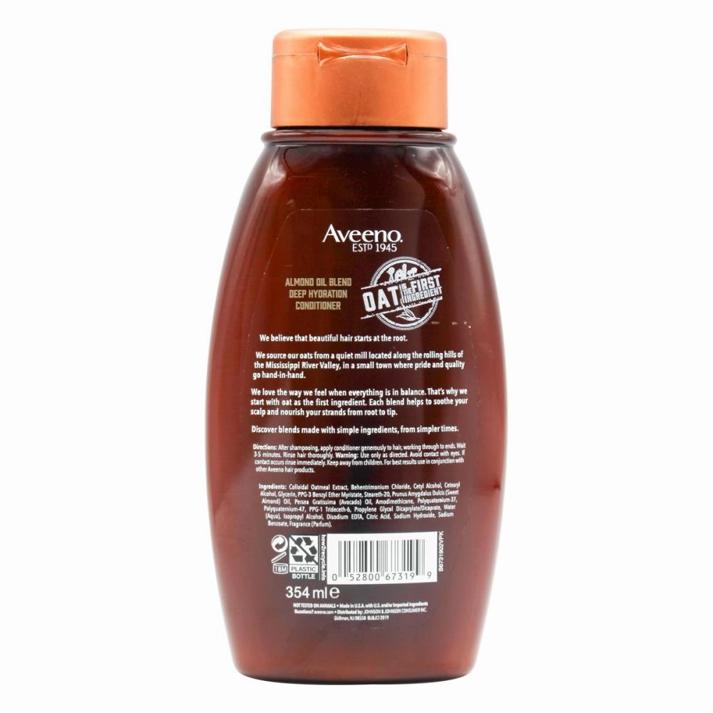 2x Aveeno Almond Oil Deep Hydration Conditioner 354ml