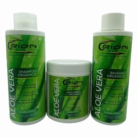 3 Step Aloe Vera Kit - Shampoo - Mask - Conditioner - restores - stimulates - nourishes - hydrates - softens - conditions - strengthens