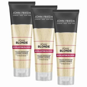 3x John Frieda Sheer Blonde Everlasting Blonde Conditioner 250mL