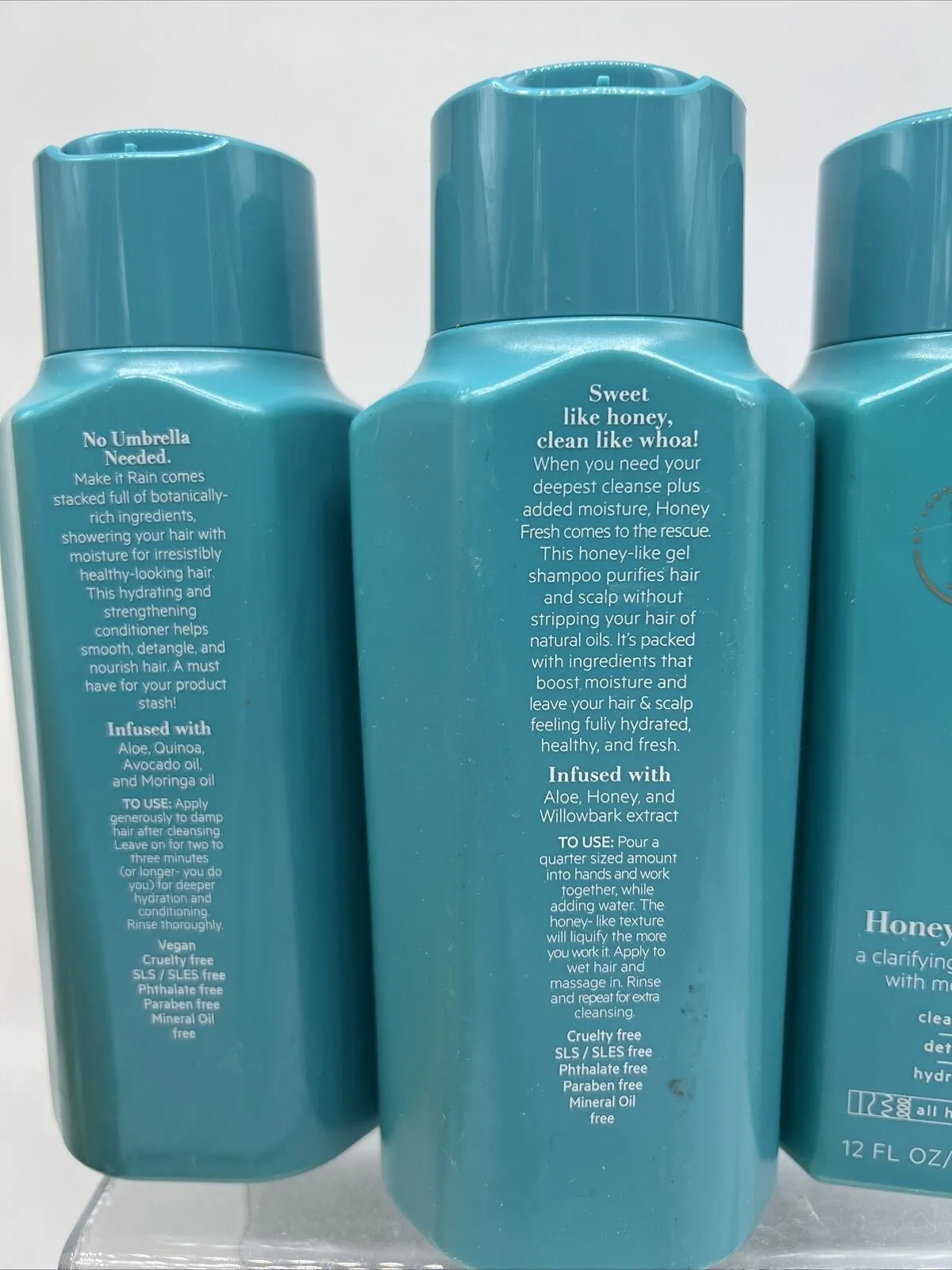 (4) TPH Taraji Honey Fresh Shampoo & Conditioner Make It Rain 12oz Detox Hydrate