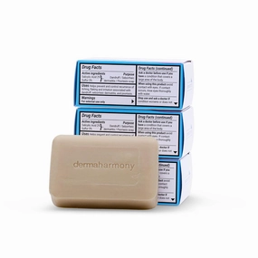 5% Sulfur 2% Salicylic Acid Bar Soap 4 oz – Crafted for those with Seborrehic Dermatitis, Dandruff, and Psoriasis (3 Pack)