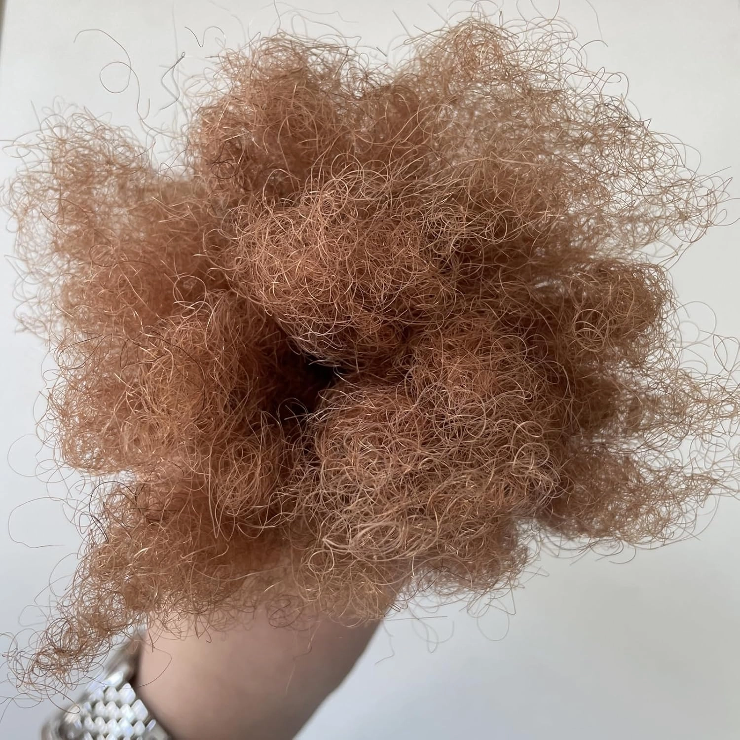 8 Inch 30 Str Loc Extensions Human Hair 100% Handmade Permanent Dreadlock Extensions for Women Men Can Be Curled and Bleached Loc Extension with Needle(0.6cm Width 30#)