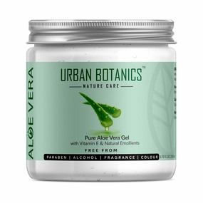 .Urban-Botanic's® Pure Aloe Vera Skin/Hair Gel With Vitamin E & Natural Emollients (Paraben Free), 200g