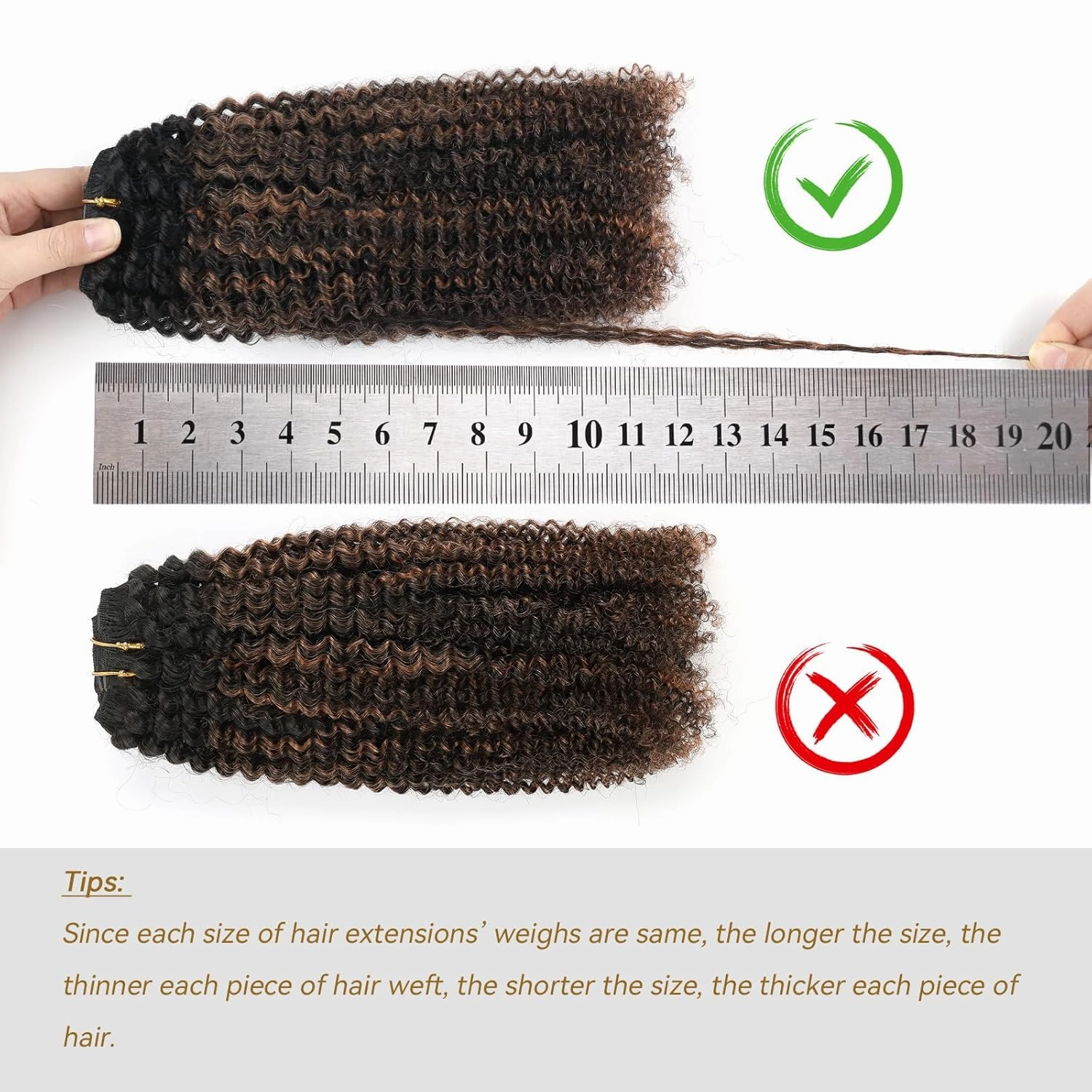 ABH AMAZINGBEAUTY HAIR Afro Curly Clip in Hair Extensions Real Human Hair 4A 4B Curly Clip ins for Black Women 120g 7 Pieces 17 Clips, Ombre Highlight 1B to Auburn 14 Inch