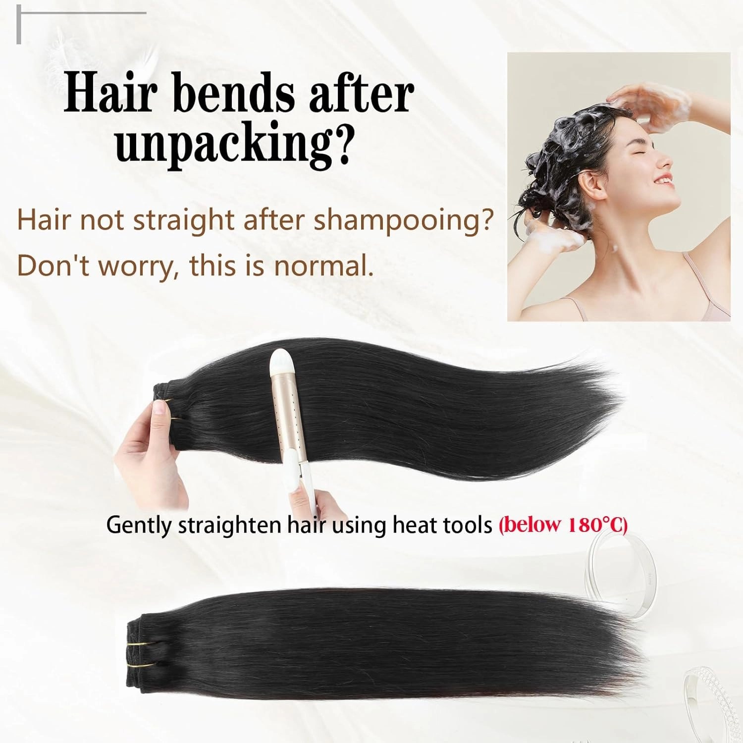 ABH AMAZINGBEAUTY HAIR Clip in Hair Extensions Real Human Hair Clip Extensions Real Human Hair Clip ins Black Silky and Soft Full Head Clip ins Human Hair Jet Black #1 Color 8 Pcs 14inch 120g