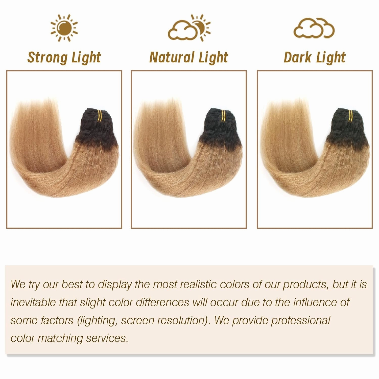 ABH AMAZINGBEAUTY HAIR Human Hair Extensions Clip ins Kinky Straight Full Head Brazilian Virgin Hair 12 Inch Ombre Brown Blonde T#27 Yaki Kinky Straight Hair Extensions Human Hair Clip ins 7Pcs 120G