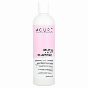 Acure Balance   Reset Conditioner | Featuring Watermelon Fruit Extract & Blood Orange to Help Refresh & Reset Hair, 12 Fl Oz
