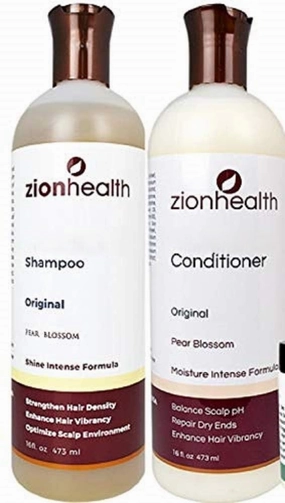 Adama Minerals Shampoo and Conditioner Set 16 oz Original Pear Blossom