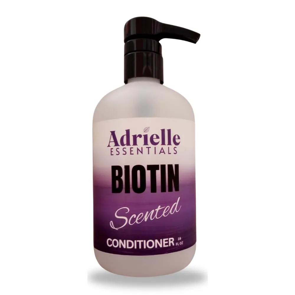 Adrielle Essentials Amber Clove Nutmeg Scented Biotin Hair Conditioner, 16 Oz