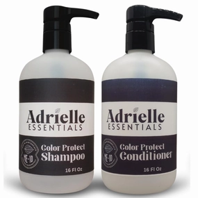 Adrielle Essentials Cinnamon Sugar Toast Scented Color Protect Hair Shampoo and Conditioner Set, 16 Oz Shampoo - 16 Oz Conditioner