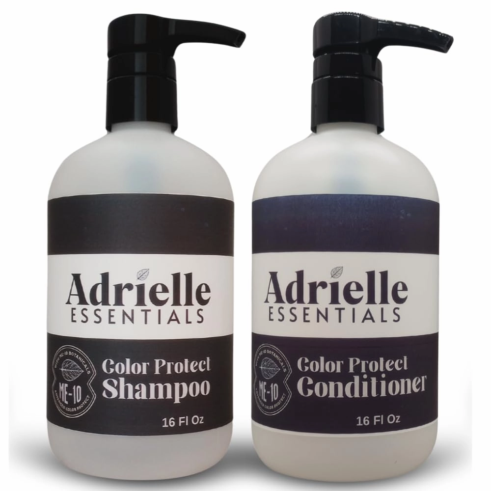 Adrielle Essentials Simply Sinful Scented Color Protect Hair Shampoo and Conditioner Set, 16 Oz Shampoo - 16 Oz Conditioner