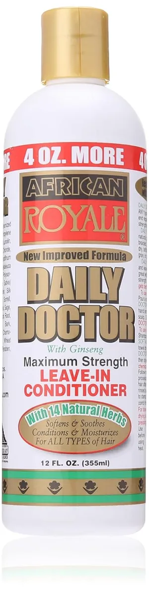 African Royale Daily Doctor Maximum Strength Leave-in Conditioner, 12 Oz