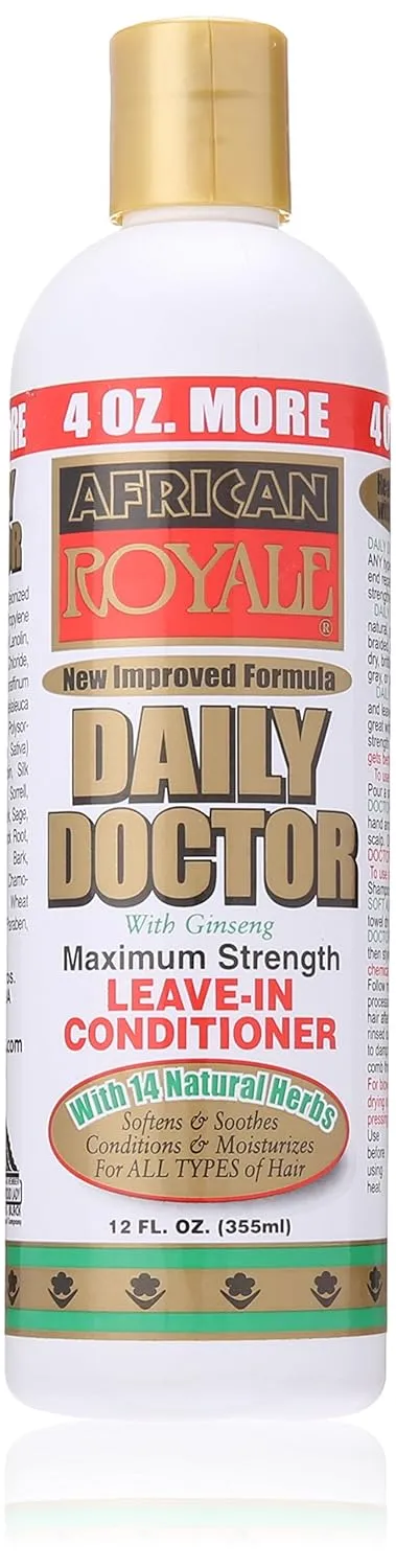 African Royale Daily Doctor Maximum Strength Leave-in Conditioner, 12 Oz