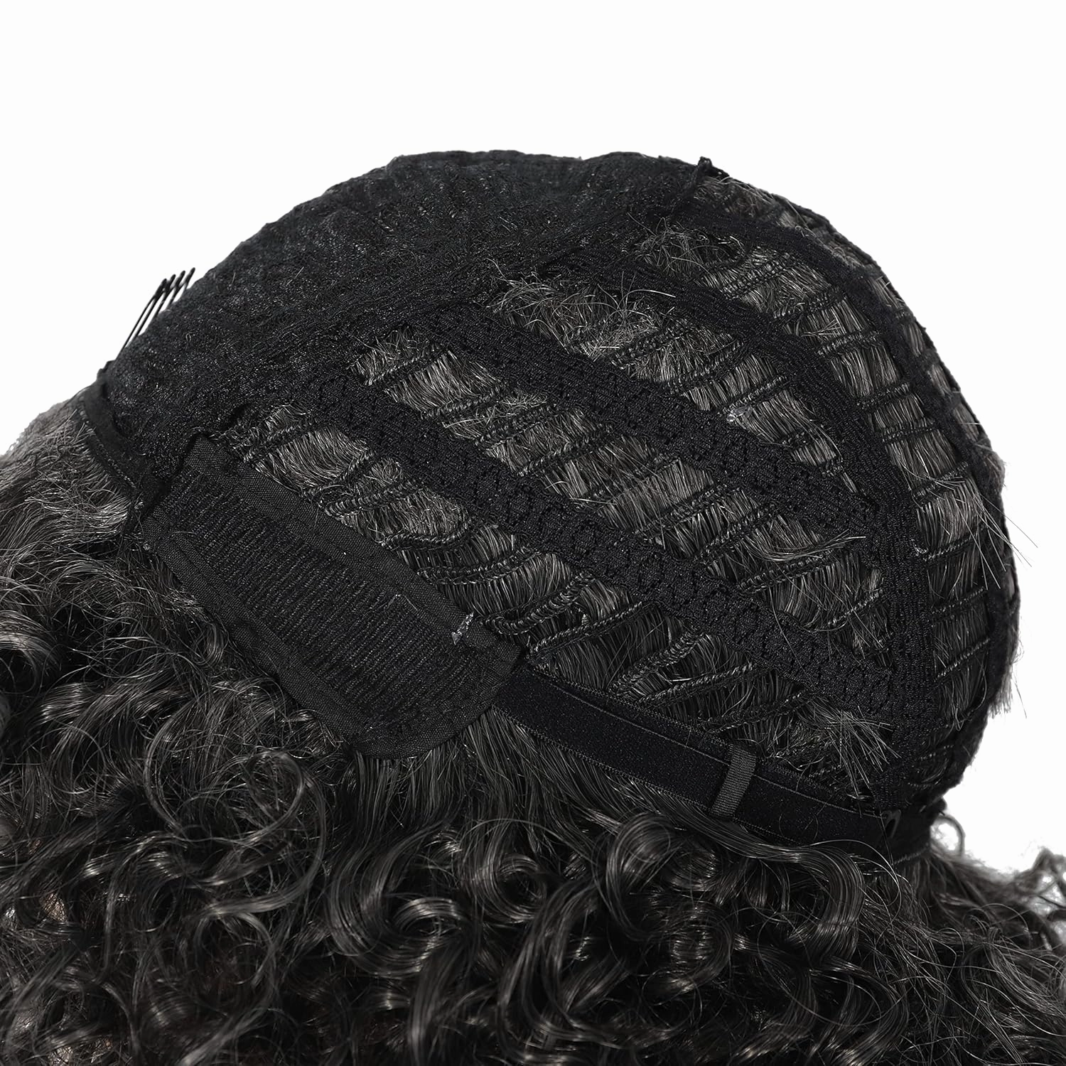 Afro Short Curly Gray Wigs for Black Women,Kinky Ombre Grey Wig With Bangs Synthetic Heat Resistant Hair for Daily Use