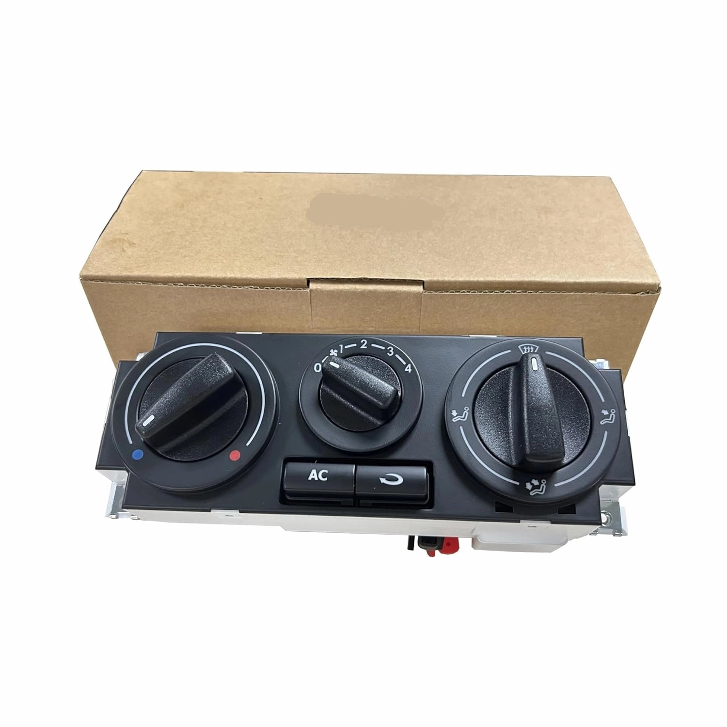 Air Conditioner Panel 377820045D Compatible For VW GOL SEVEIRO PARAT G3 G4 Climate Control Assy Rotating Button AC Switch 5 Pins(1 pcs)