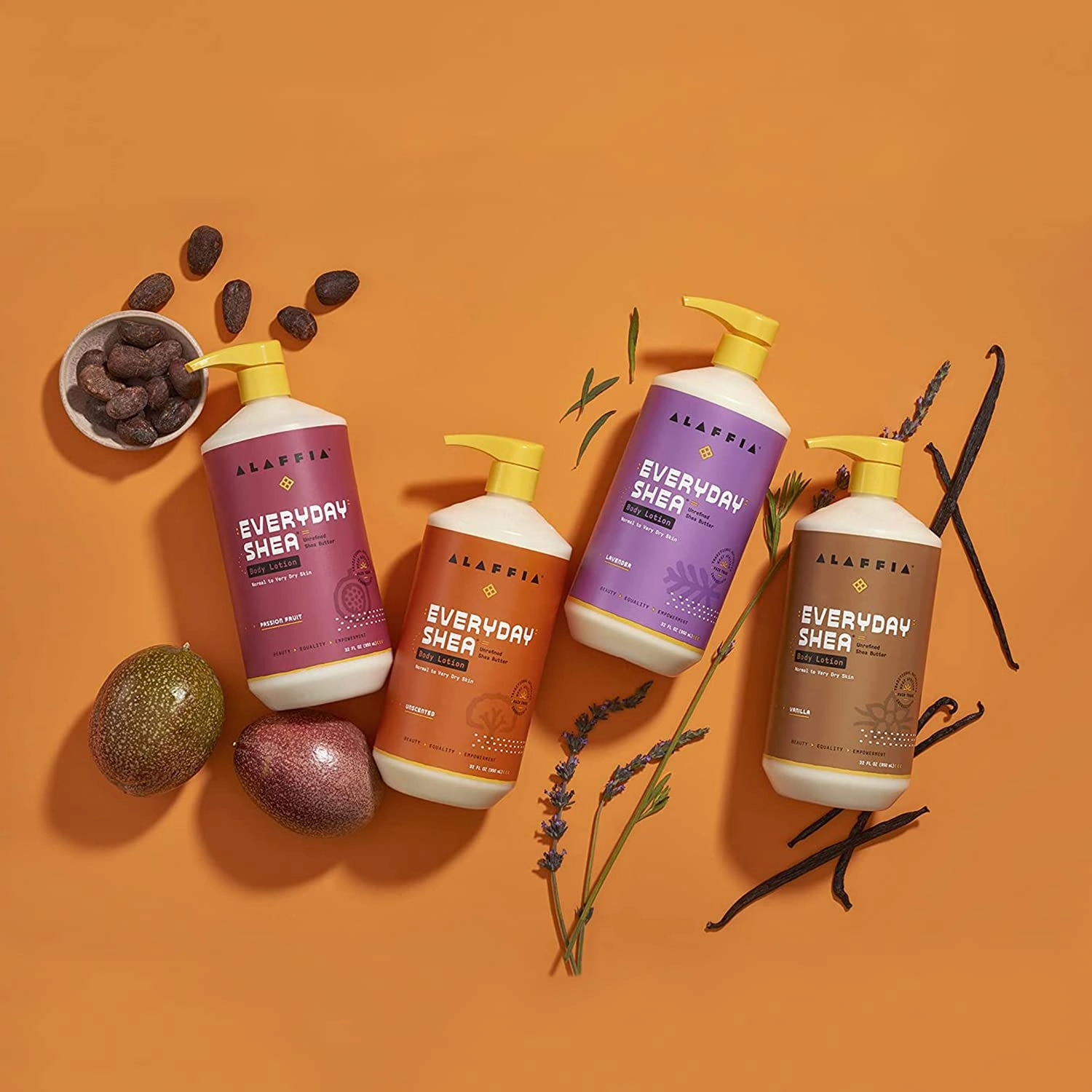 Alaffia EveryDay Shea Conditioner, Moisturizes, Restores and Protects, Made with Fair Trade Shea Butter, Cruelty Free, No Parabens, Vegan, Unscented, 2 Pack, 32 Fl Oz Ea