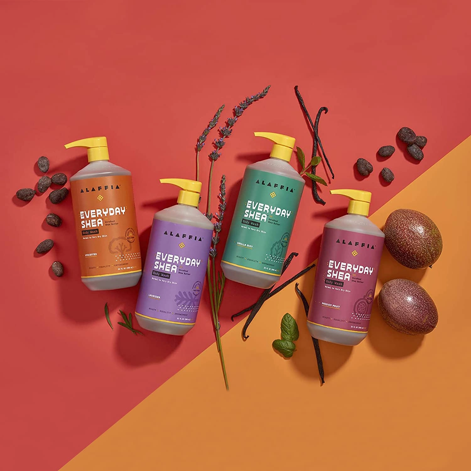 Alaffia EveryDay Shea Shampoo, Unscented, Gentle Cleansing Shampoo for Normal to Dry Hair. Made with Fair Trade Unrefined Shea Butter, No Parabens or Phthalates, 32 fl oz