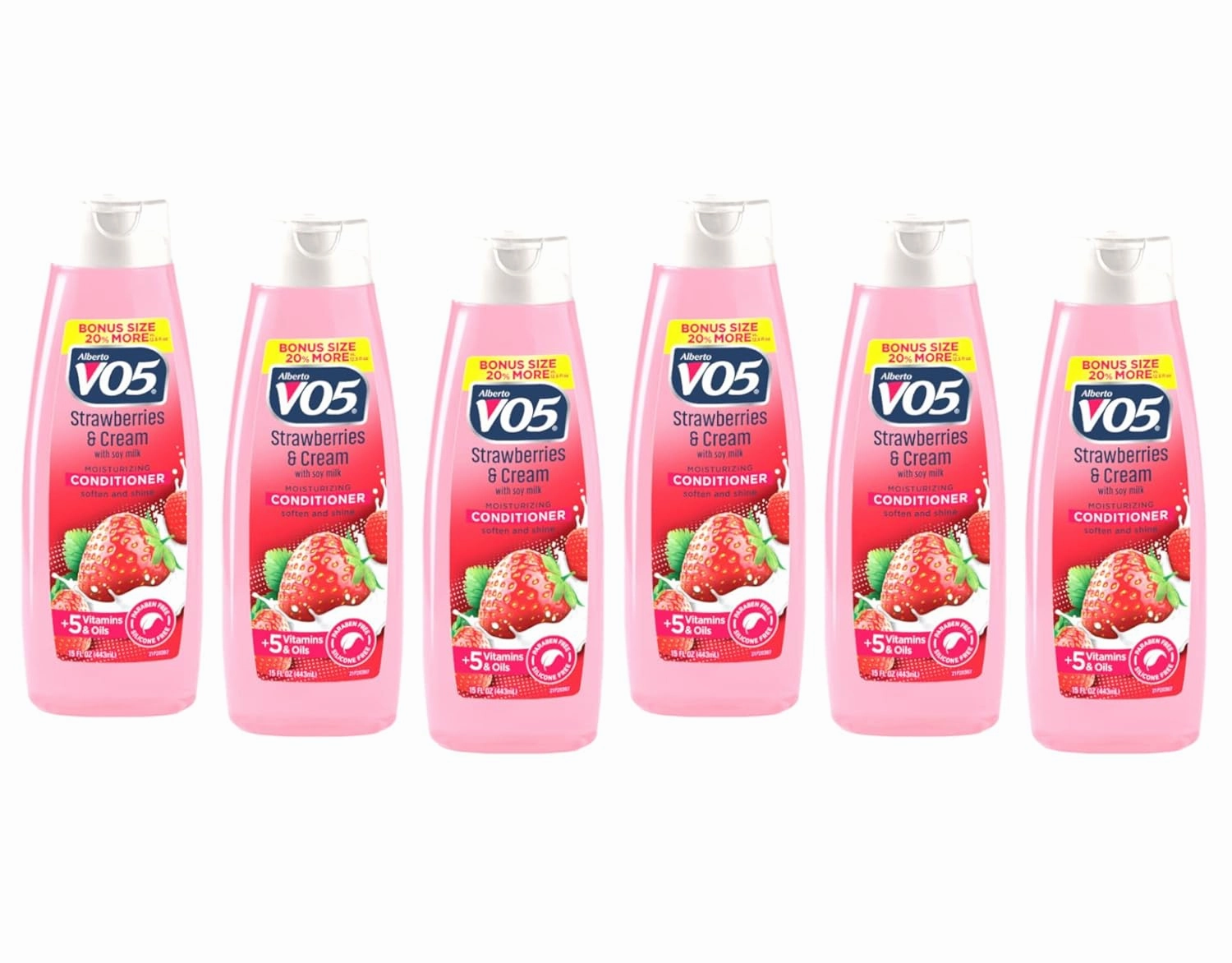 Alberto Vo5 Moisture Milks Strawberries and Cream Moisturizing Conditioner, 12.5 Fluid Ounce - 6 per case.