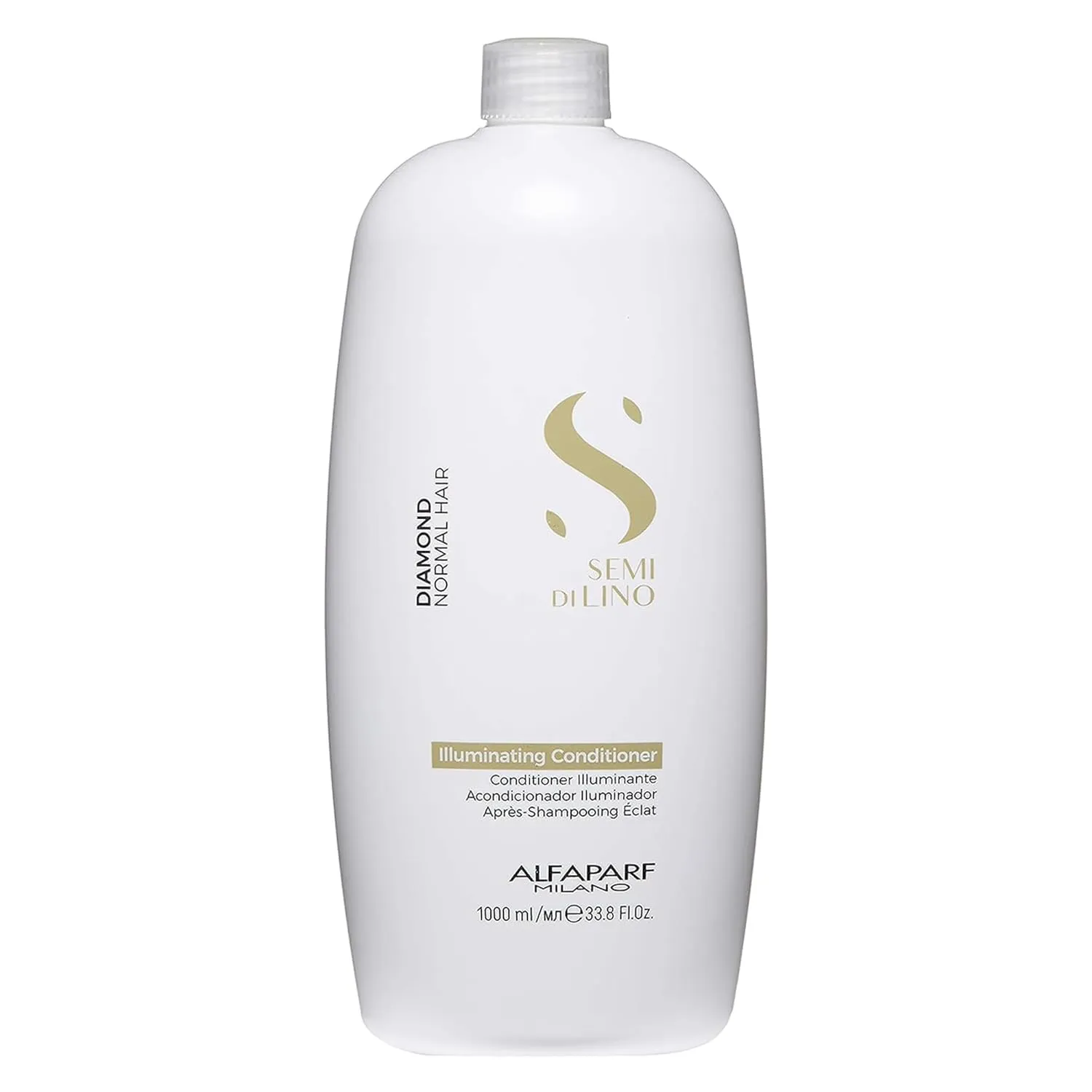 ALFAPARF MILANO Semi Di Lino Diamond Illuminating Conditioner - Moisturizing Conditioner For Normal and Color Treated Hair - Sulfate & Paraben Free Professional Hair Care