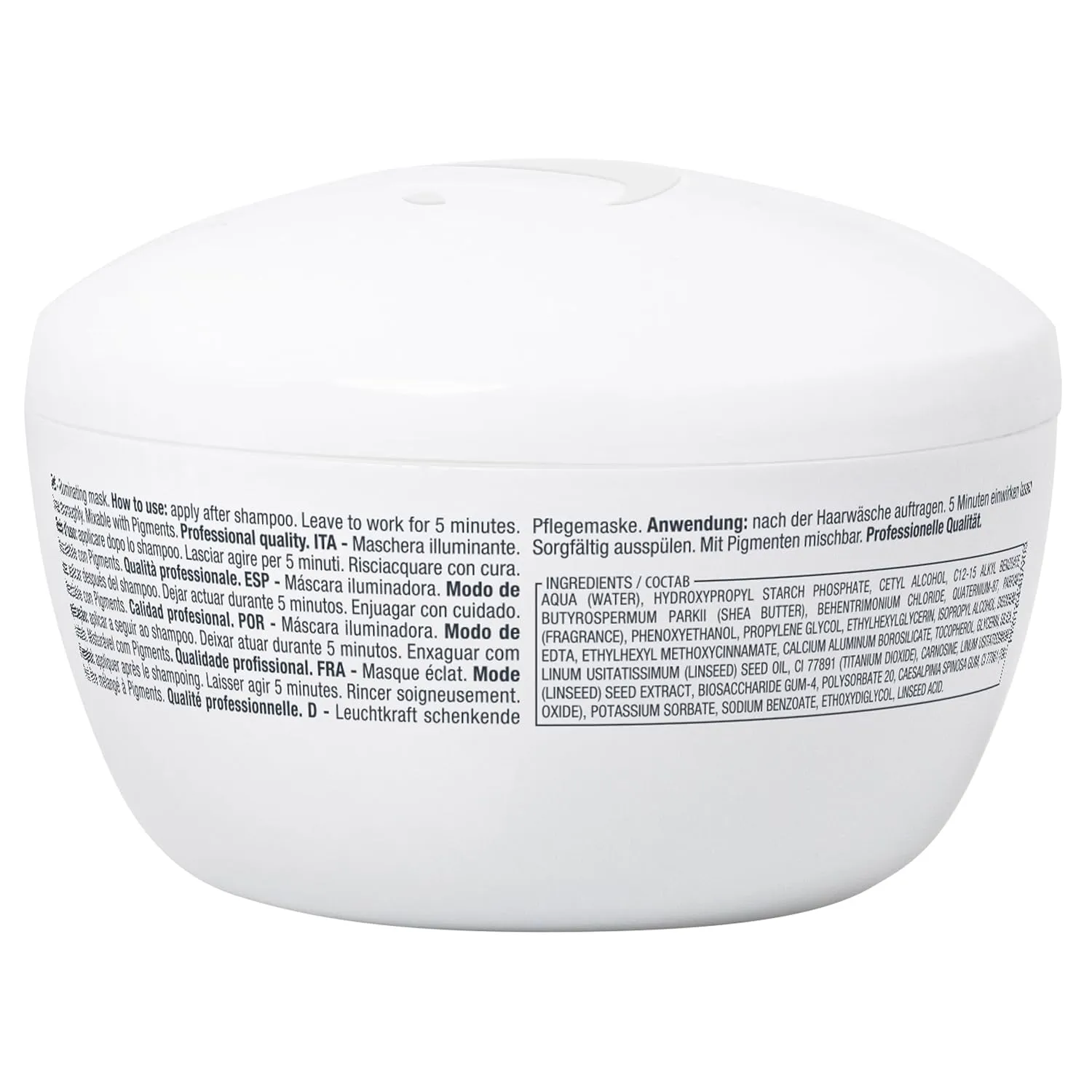Alfaparf Milano Semi Di Lino Diamond Illuminating Hair Mask - Color Safe Deep Conditioner for Color Treated Hair - Adds Shine and Body - Sulfate, Paraben and Paraffin Free - Professional Salon Quality