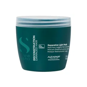 Alfaparf Milano Semi di Lino Reconstruction Bond Repair Hair Mask for Damaged Hair - Recommended for Fine Hair – Hair Repair Mask - Restructures - Color Safe - Deep Conditioner - Vegan (17.2 oz)