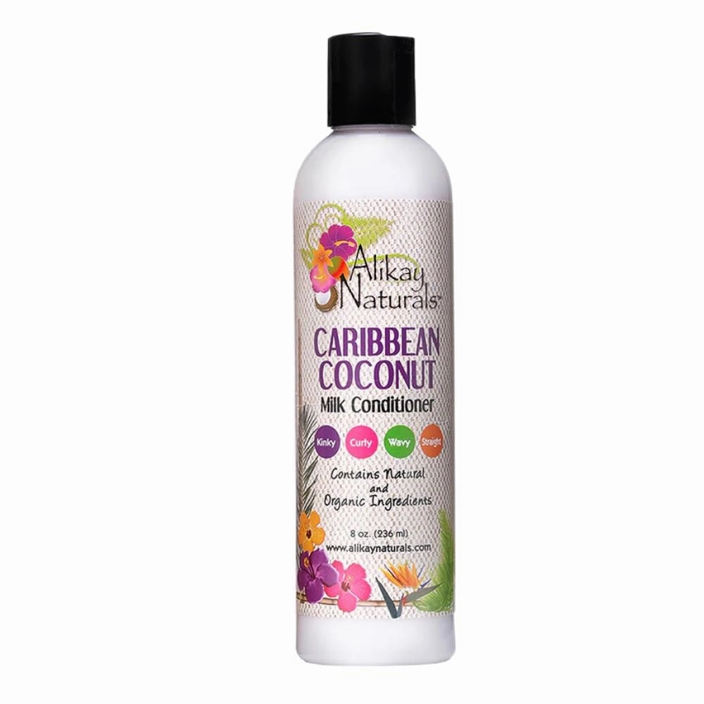 Alikay Naturals Caribbean Coconut Milk Conditioner |Natural Fatty Acids, Coconut Milk & Oil 8 Ounce