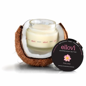 All-Natural Luxuriously Whipped Body Butter - Pink Lotus - Pure Enough to Eat - Made With Just 6 Vegan Ingredients - Ultra-Rich 100% Plant-Based Moisturizer For Naturally Healthy Skin (2oz)