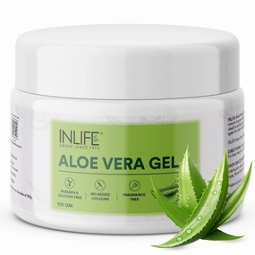 Aloe Vera Gel for Face & Hair | Pure & Natural | Paraben Free | Silicone Free | No Added Colors | Women and Men - 100g