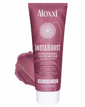 ALOXXI InstaBoost ROSE GOLD Color Depositing Conditioner Mask â€“ Instant Temporary Hair Color Dye - Hair Color Masque for Deep Conditioning (Good As Rose Gold), 6.8 Fl Oz (Pack of 1)