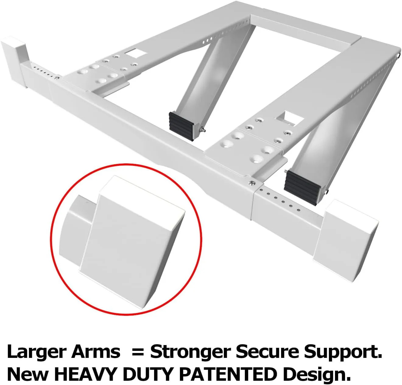Alpine Hardware American Owned Drillless Drill-Less Window Air Conditioner & Heat Pump Bracket - Window AC Support - Supports Air Conditioners Well Over 200 lbs. - Patented Design No Drilling Model