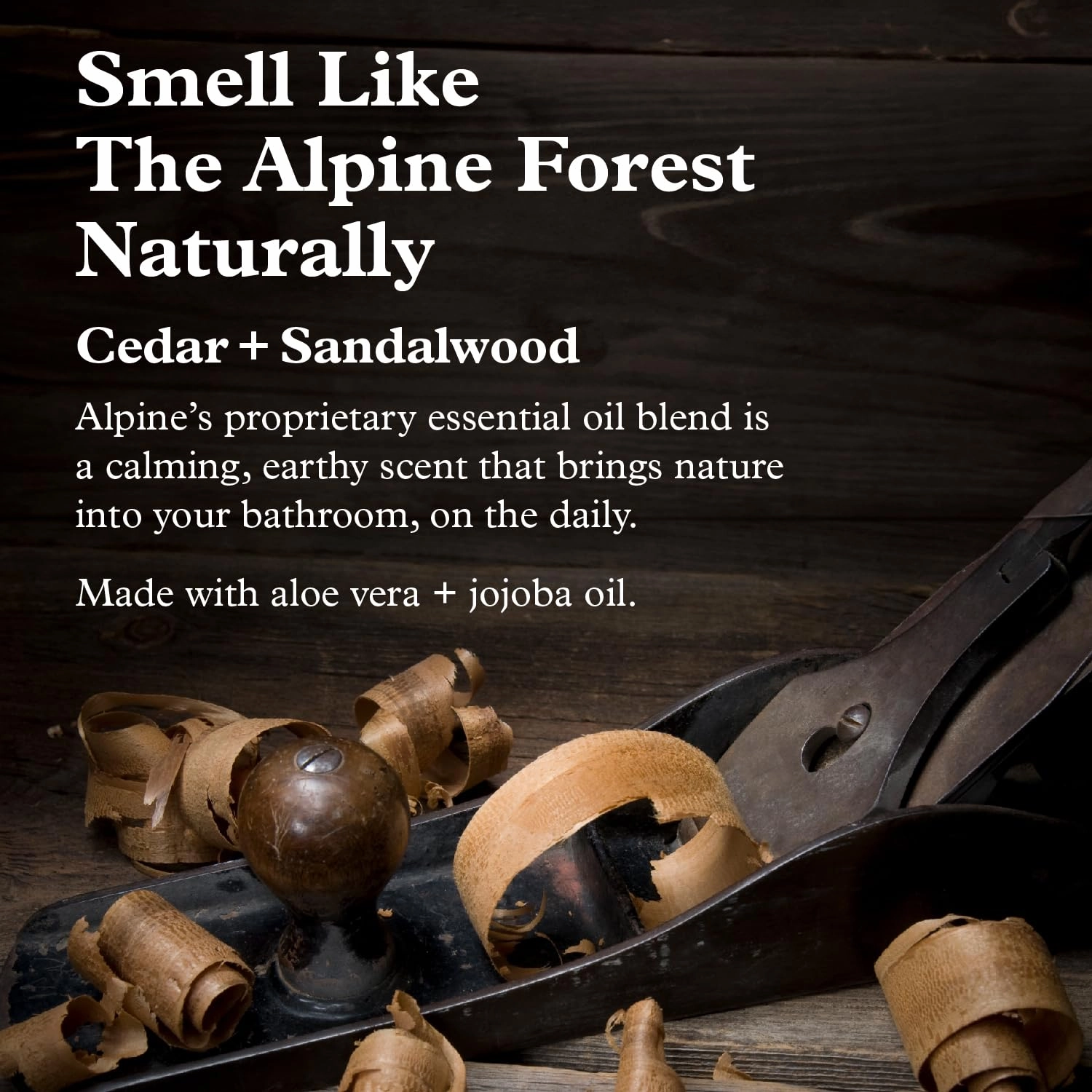 Alpine Provisions Cedar & Sandalwood Conditioner - Naturally Moisturize, Repair, & Strengthen with Essential Oils, Sunflower oil & Aloe Vera, Vegan, Sulfate - Plant-Based Hair Care - 16.9 FL Oz