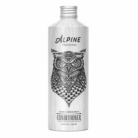 Alpine Provisions Cedar & Sandalwood Conditioner - Naturally Moisturize, Repair, & Strengthen with Essential Oils, Sunflower oil & Aloe Vera, Vegan, Sulfate - Plant-Based Hair Care - 16.9 FL Oz