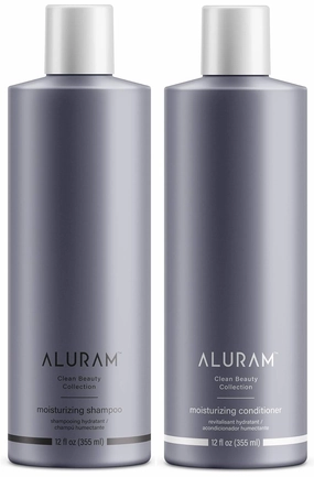 ALURAM Coconut Water Based Moisturizing and Hydrating Hair Shampoo & Conditioner Set, (2 sizes)