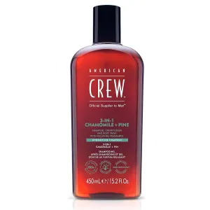 AMERICAN CREW 3-IN-1 CHAMOMILE   PINE Shampoo, Conditioner and Body Wash, 15.2 Fl Oz (Pack of 1)