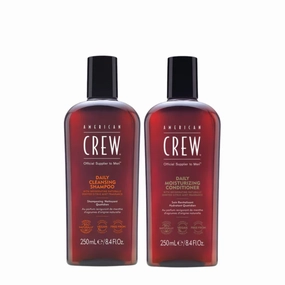 American Crew Daily Cleansing Shampoo & Daily Moisturizing Conditioner 250ml Duo