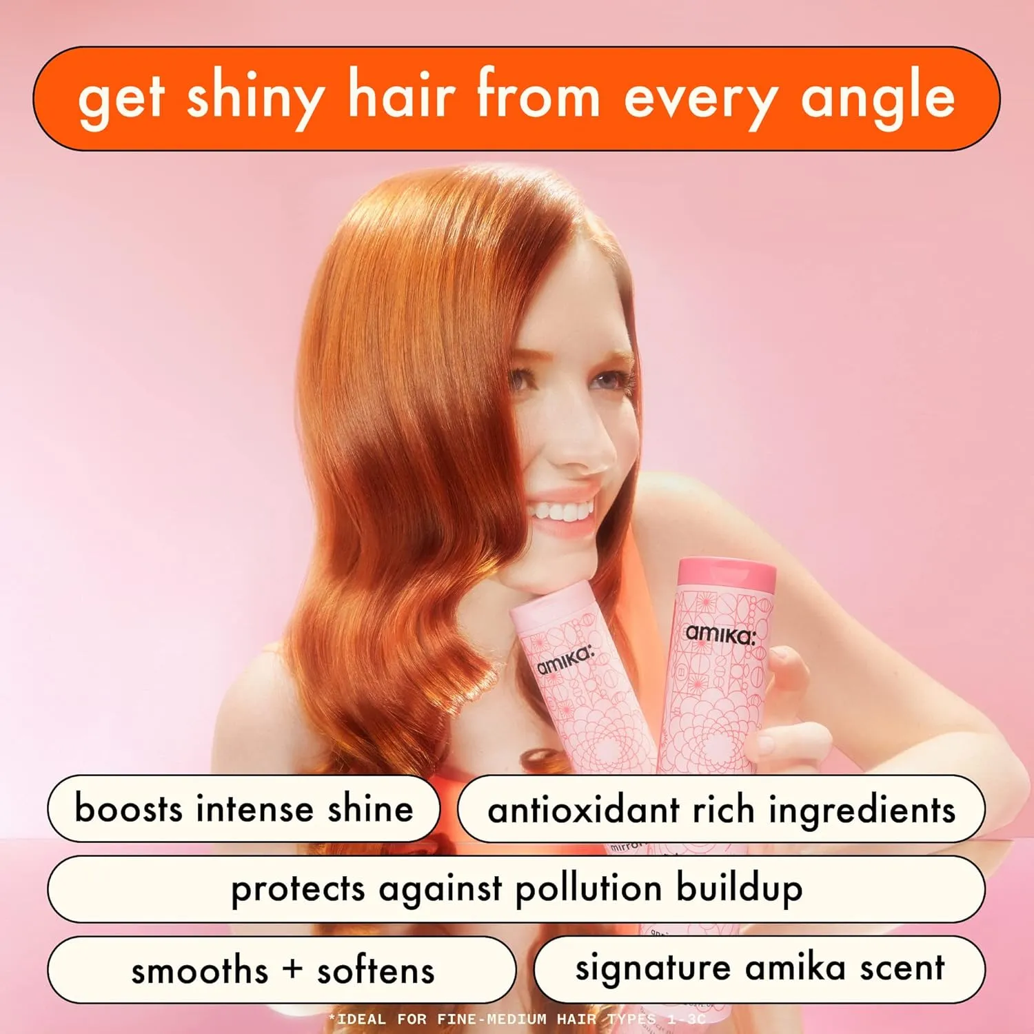 amika mirrorball high shine   protect antioxidant conditioner