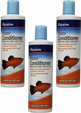 Aqueon Tap Water Conditioner 16oz Bottles (Pack of 3)