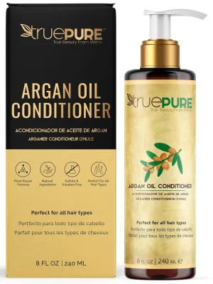 Argan Oil Conditioner (8 oz.) Deep Conditioner, Hair Treatment for Dry, Damaged Follicles, Split Ends | Sulfate, Paraben, Fragrance Free | For Men & Women | Made in USA