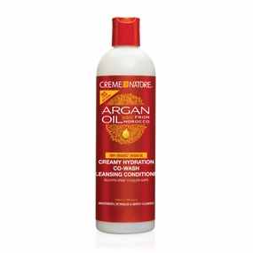 Argan Oil Creamy Hydration Co-Wash Cleansing Conditioner 12oz by CREME OF NATURE
