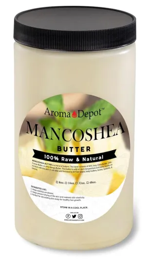 Aroma Depot Mancoshea 2 lb. Shea Butter - Cocoa Butter - Mango Butter l Restore and Rejuvenate Body Butte Blend. For Homemade DIY Projects such as Lotions, Soaps, Baby Care, and Hand Creams.