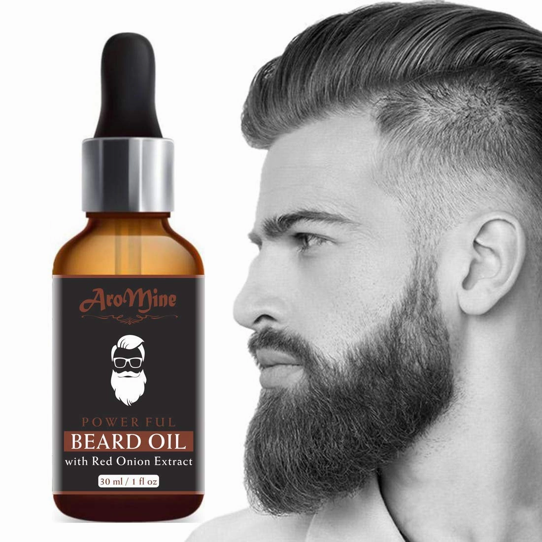 AroMin New Improved Onion Beard Growth Oil & Moustache Oil-30ml