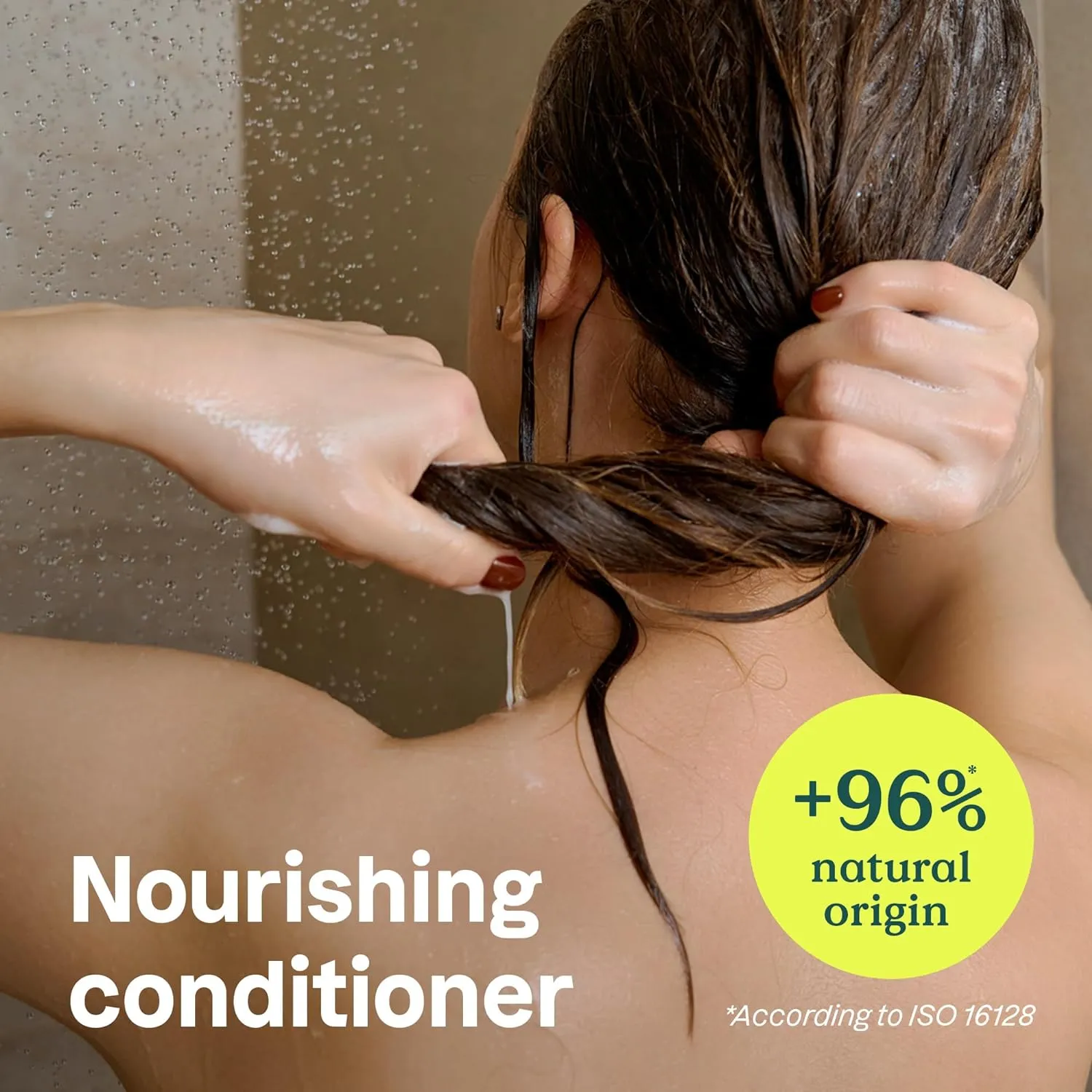 ATTITUDE Nourishing Hair Conditioner, For Dry and Damaged Hair, Naturally Derived Ingredients, Vegan Detangler, Dermatologically Tested, Grapeseed Oil and Olive Leaves, 8 Fl Oz
