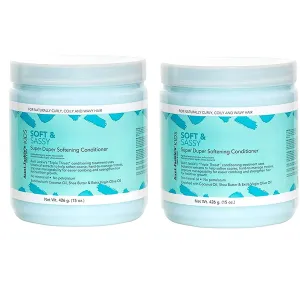 Aunt Jackie's Girls Soft and Sassy Super Duper Softening Conditioner, 15 oz (Pack of 2)