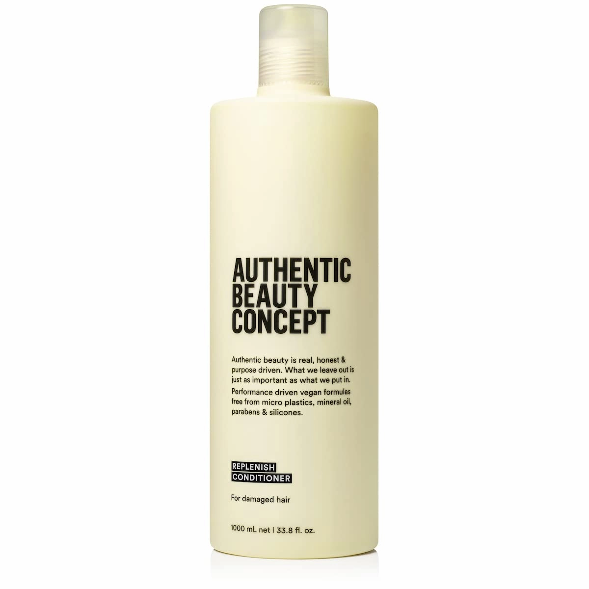 Authentic Beauty Concept Replenish Conditioner | Damaged Hair | Seals Cuticle of Damaged Hair | Vegan & Cruelty-free | Silicone-free
