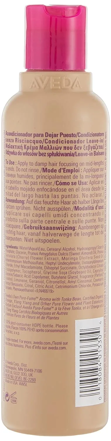 Aveda Softening Leave-in Conditioner, cherry almond 6.7 Fl Oz (Pack of 2)